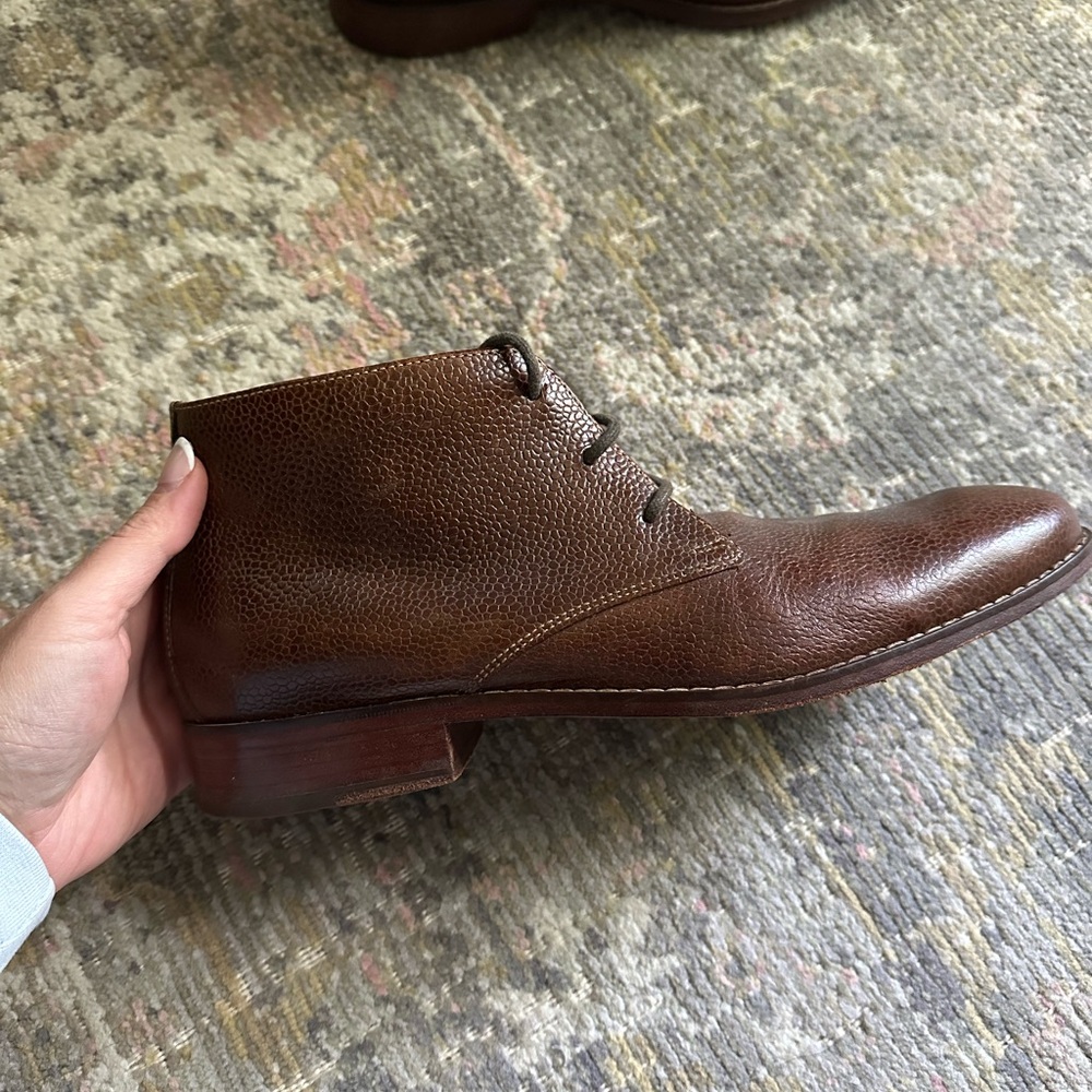 Cole Haan Brown Leather Chukka Ankle Boots Nike Air Casual Dress Comfort Classic